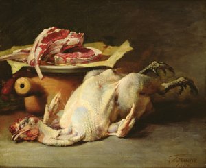 Kanan asetelma ja kotletit, 1876